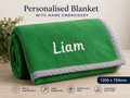 Handmade Personalized Blanket with Name Embroidery