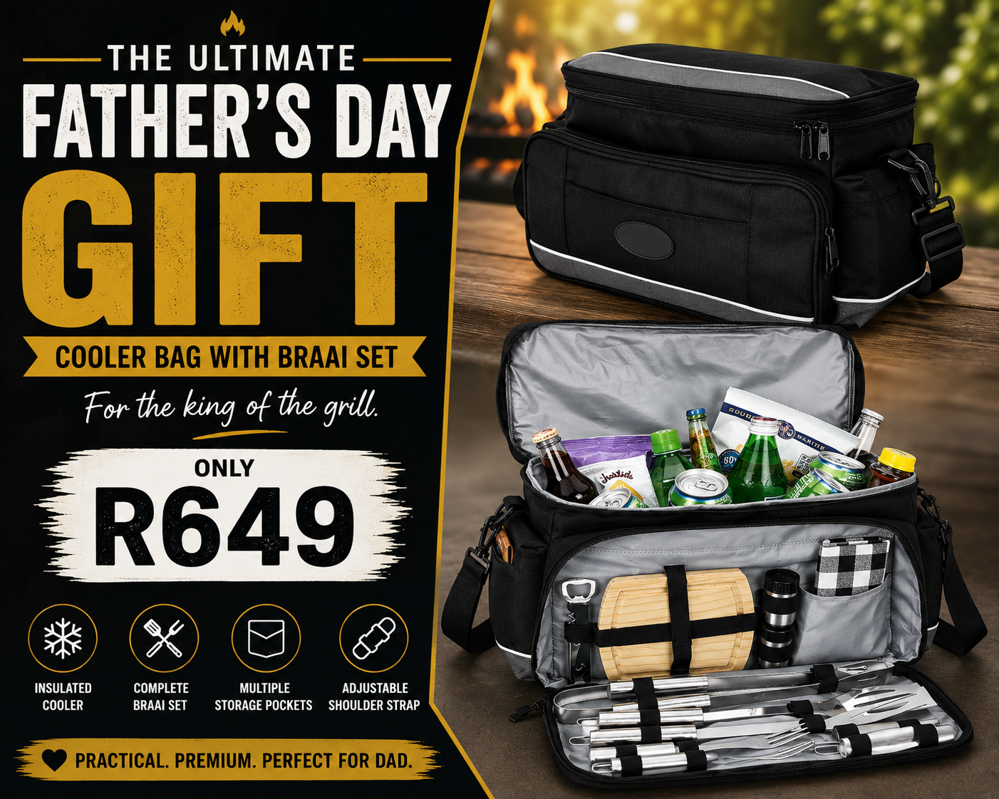 Ultimate Father’s Day Cooler Bag Braai Gift Set