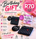 Personalised Birthday Keyring Gift