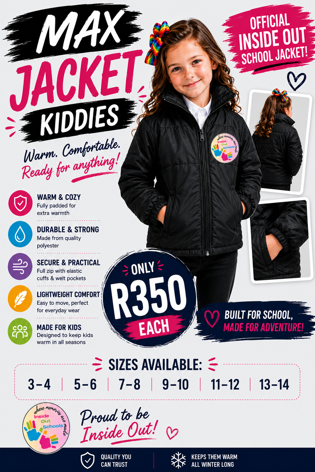 Inside Out Official School Max Jacket – R350