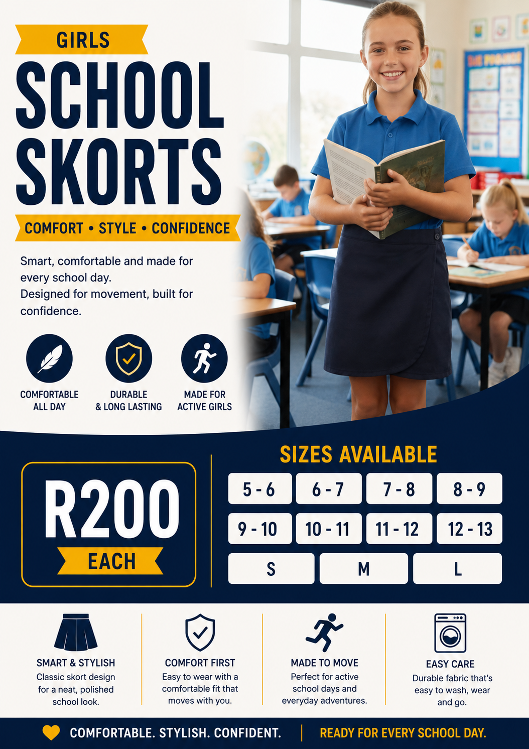 Official School Skorts 💙