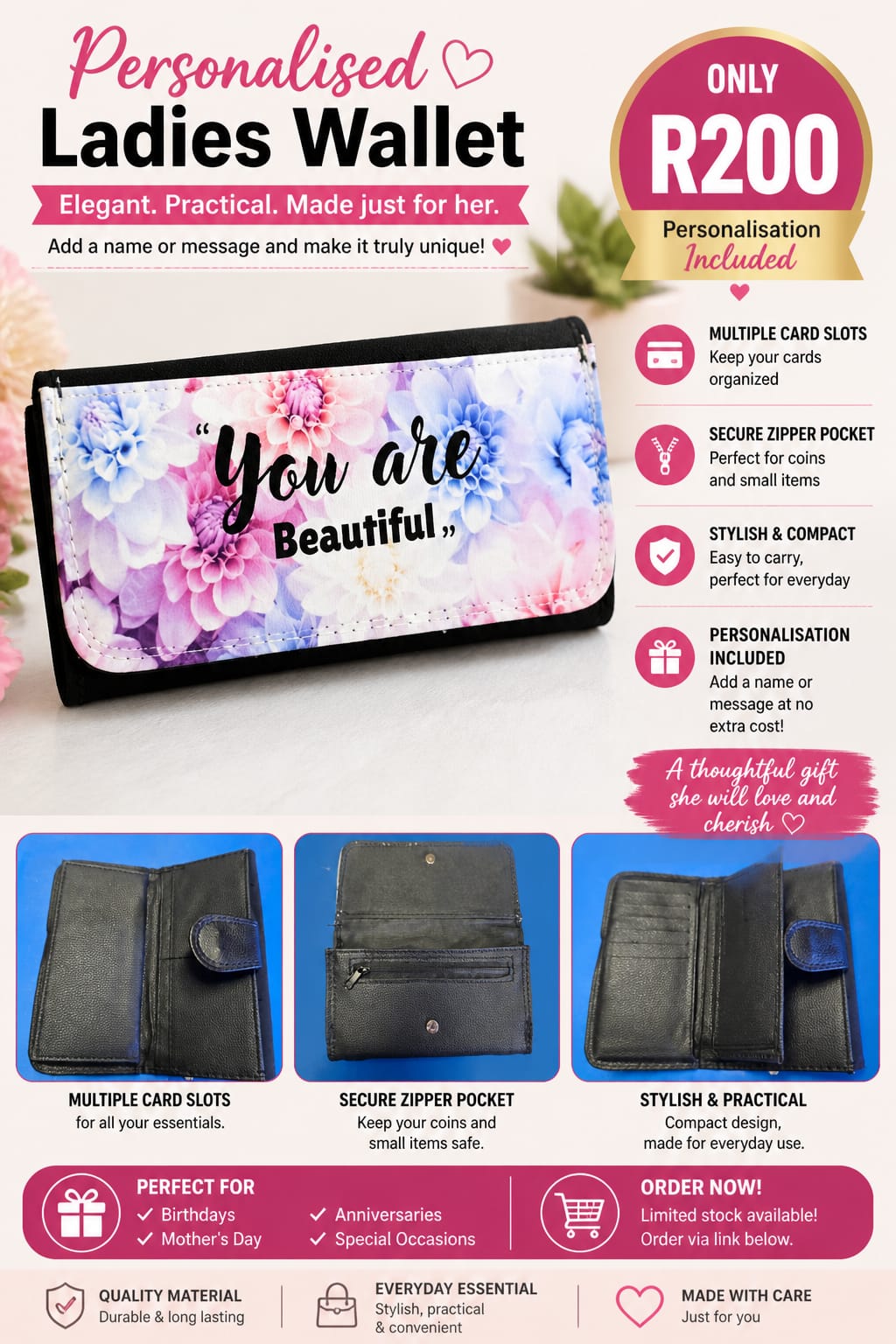 Personalized Ladies Wallet