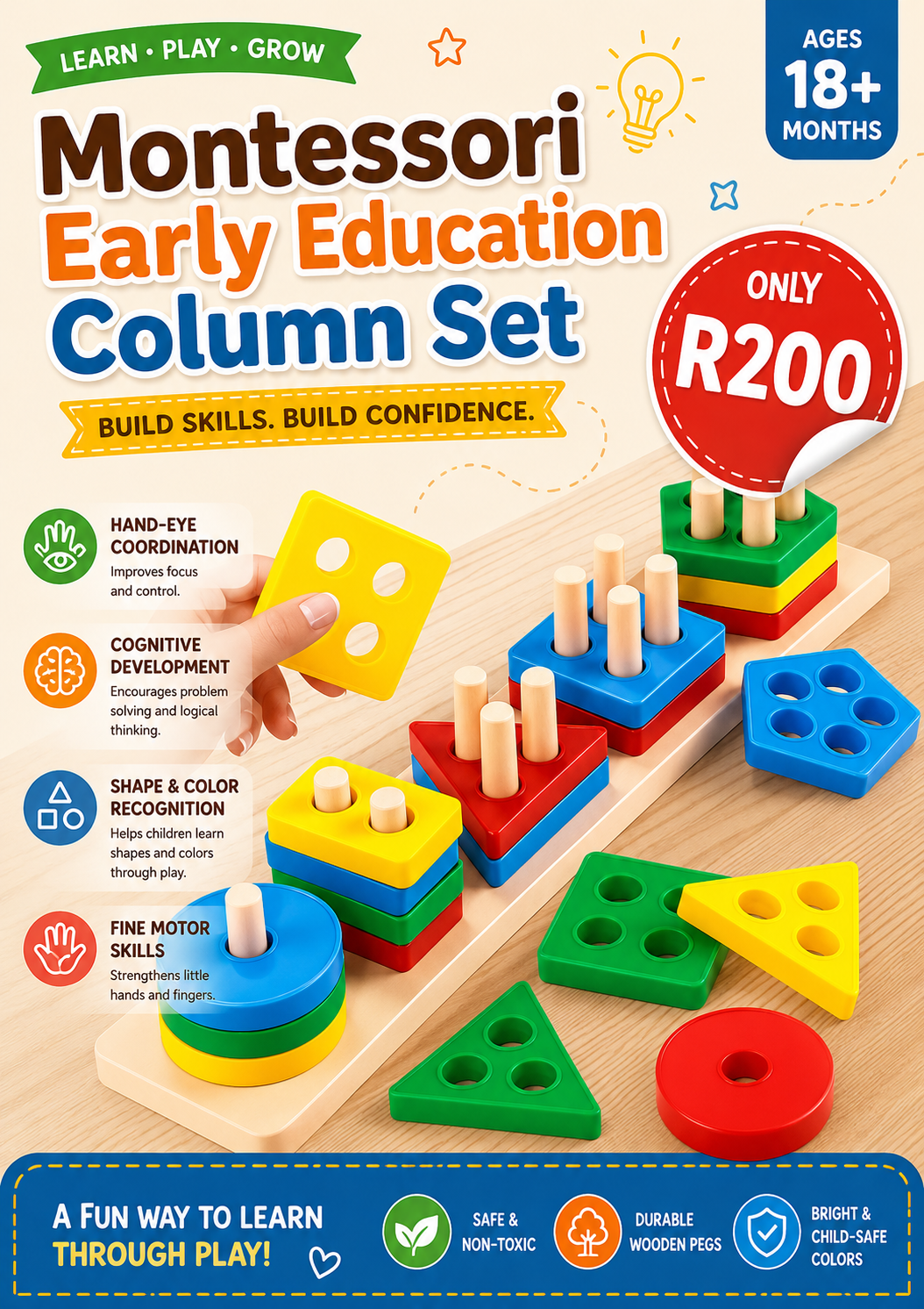 Montessori Early Education Column Set